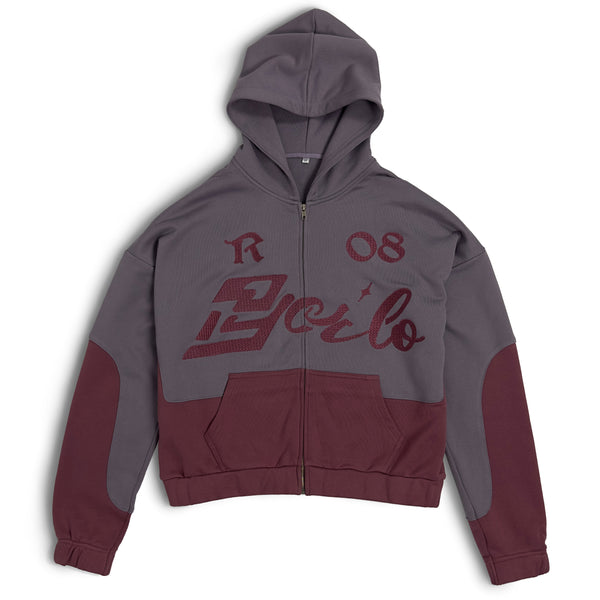 LEGACY ZIP HOODIE [ASH PLUM/LAVENDER GREY]