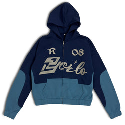 LEGACY ZIP HOODIE [NAVY/SKY BLUE]