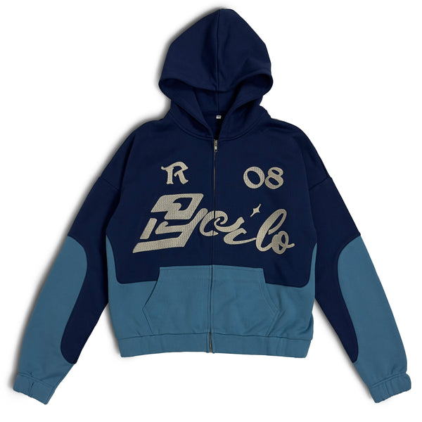 LEGACY ZIP HOODIE [NAVY/SKY BLUE]