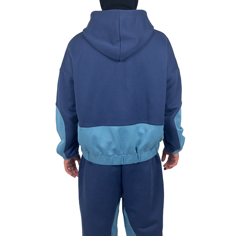 LEGACY ZIP HOODIE [NAVY/SKY BLUE]
