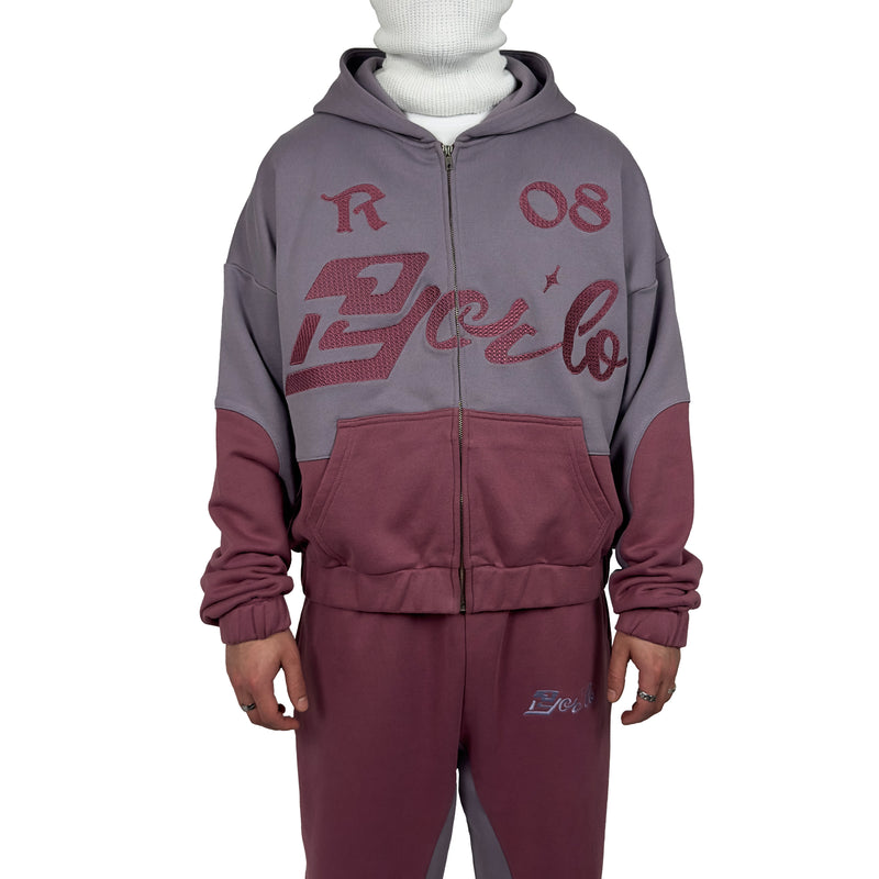LEGACY ZIP HOODIE [ASH PLUM/LAVENDER GREY]