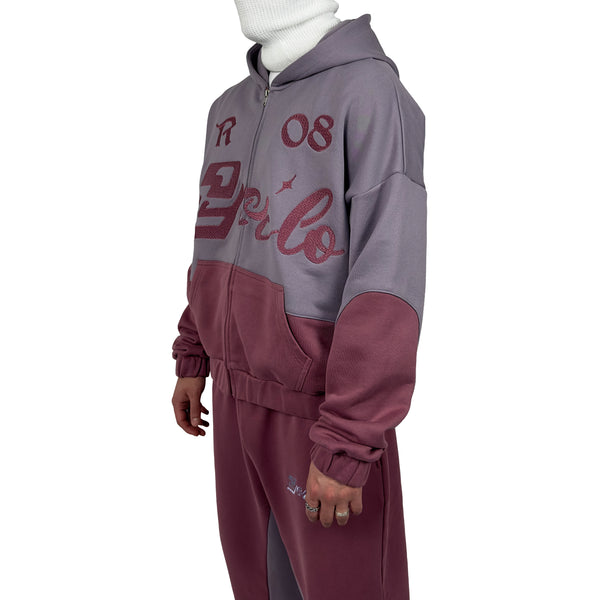 LEGACY ZIP HOODIE [ASH PLUM/LAVENDER GREY]
